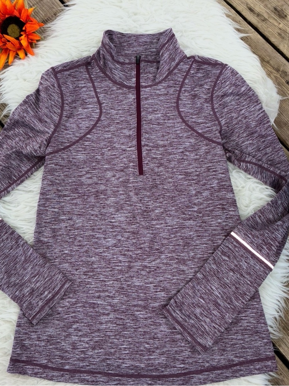 EXCELLENT CONDITION Zella Women’s Plum Half-Zip Performance Sweater top